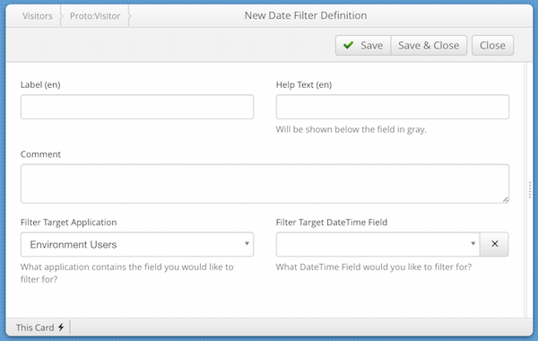 date filter definition