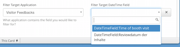 choosing field to filter by